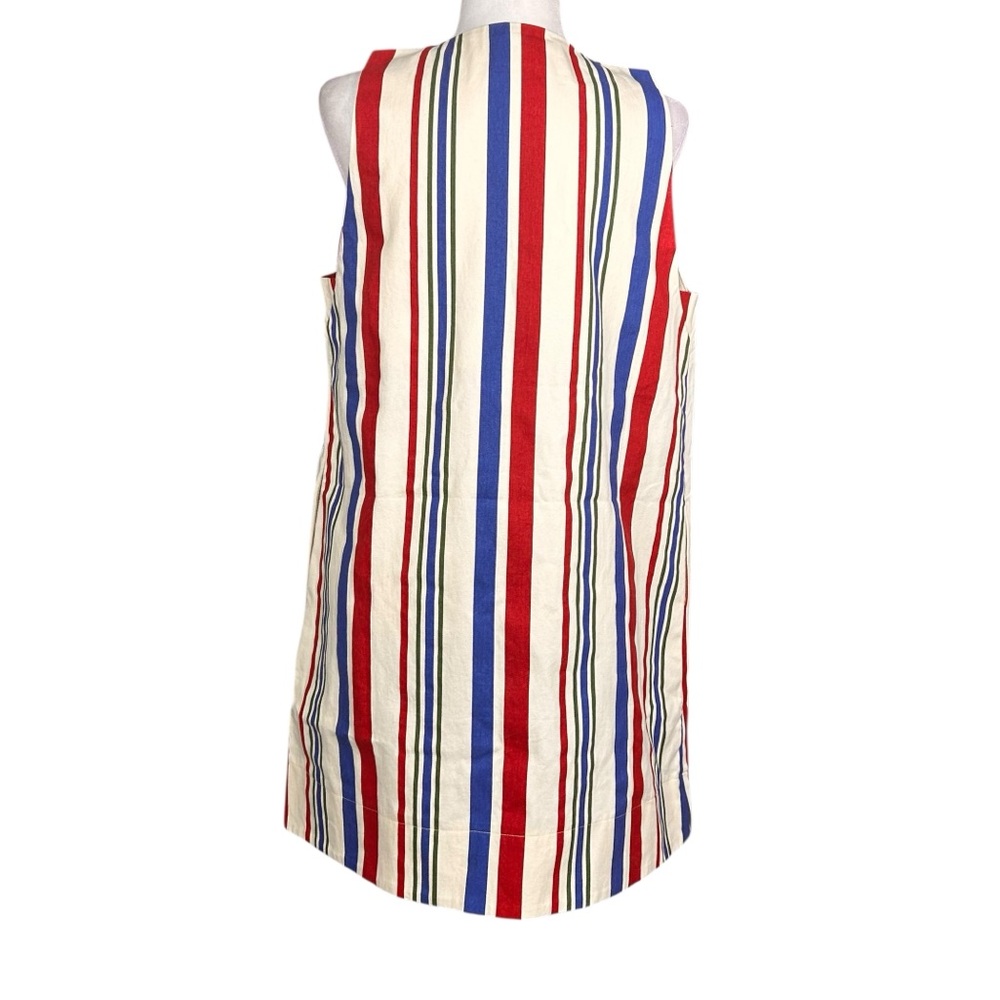 Pomander Place L Americana Stripe Kira Mini Dress Preppy Coastal Pockets Stripes - Picture 5 of 13